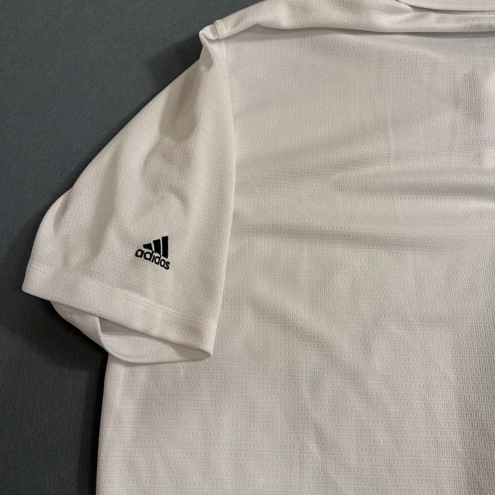 SHIRT GOLF POLO ADIDAS Mens XL  Dri Wick Climalite White Sport   A130 NWT